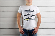 Dolphins - watercolor set, an Animal Illustration by KatBranchArt (Thumbnail 3 of 4)