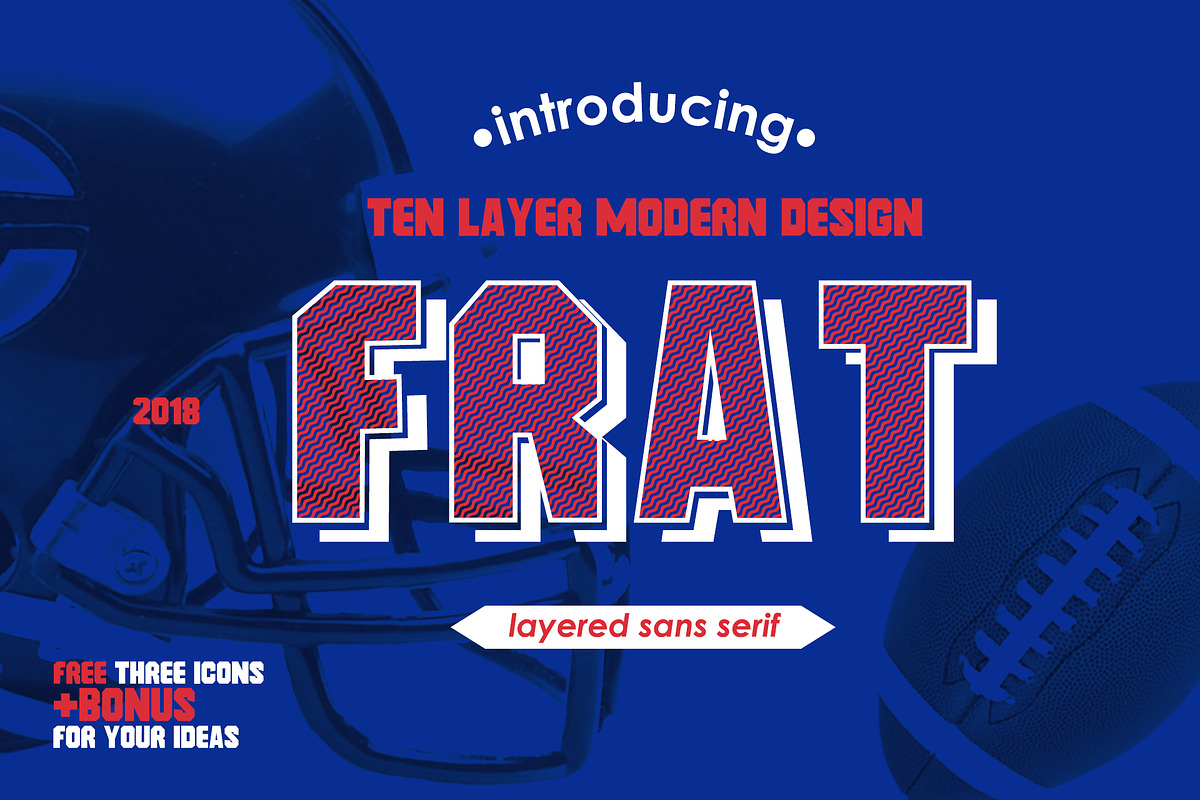 Frat Font - Modern Sans Serif, a Sans Serif Font by Pixnugget (Photo 1 of 6)
