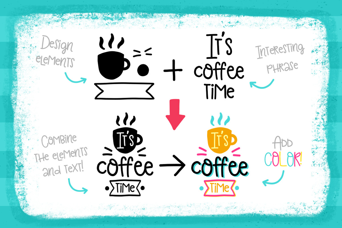 Doodle FONT Clouds Caprice & Extras preview 6