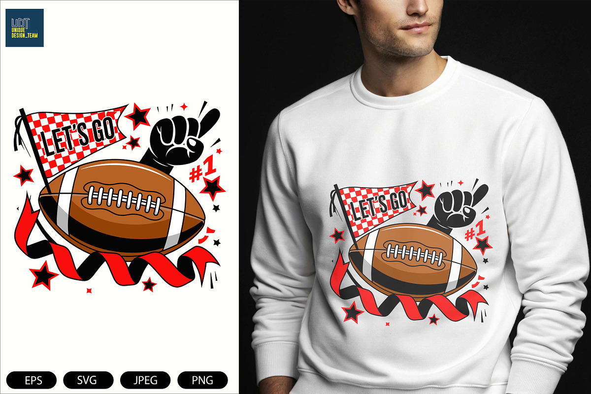 Retro Football Game Day Png, a Sport Illustration by Unique Design Team (Photo 2 of 7)