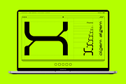 Algem - Futuristic Display Font, a Symbol Font by Font For Zula™ (Thumbnail 18 of 19)