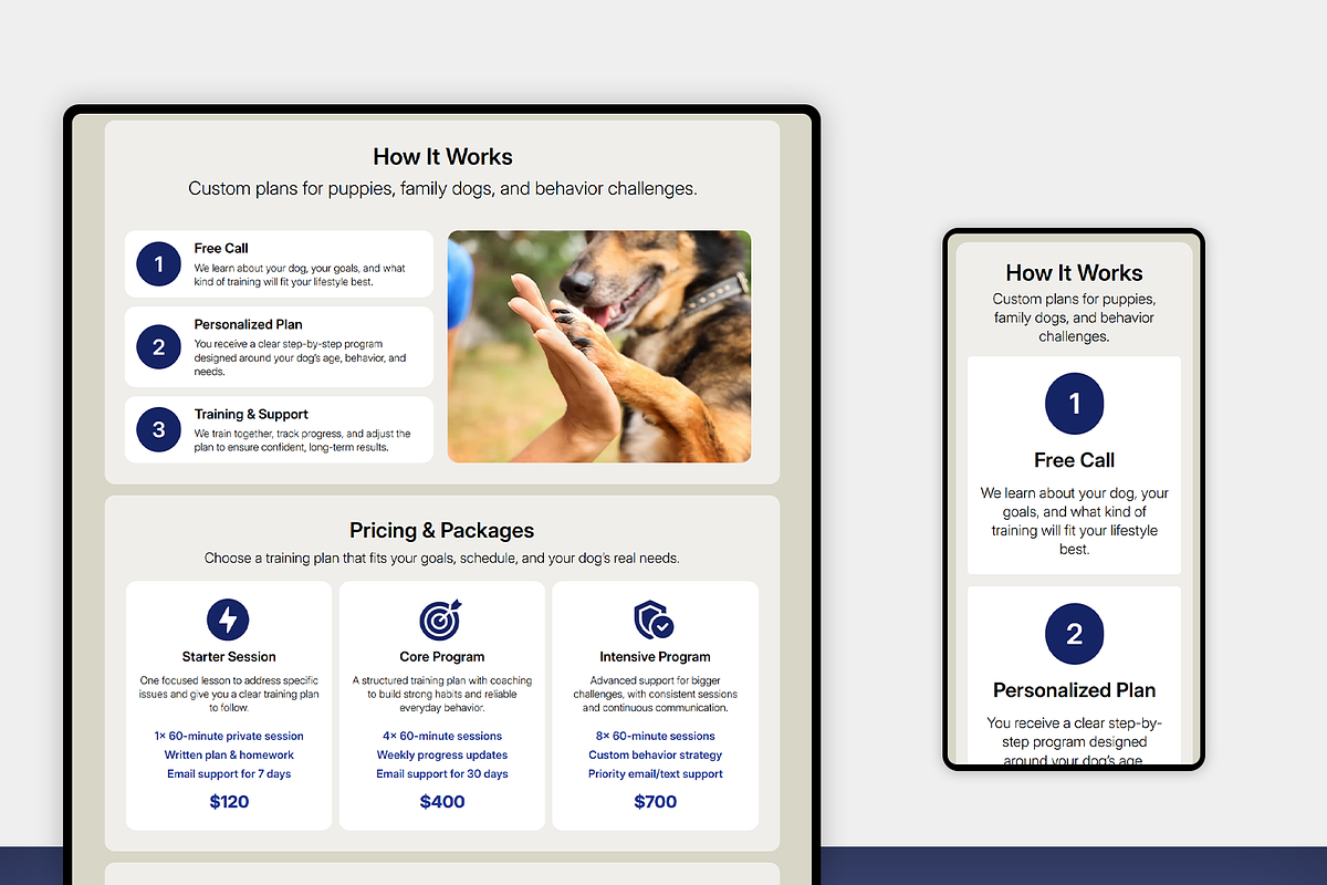 Dog Trainer - Wix Studio Website, a Wix Template by Kitteeh (Photo 16 of 17)