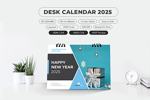 A5 Desk Calendar 2025 Printable