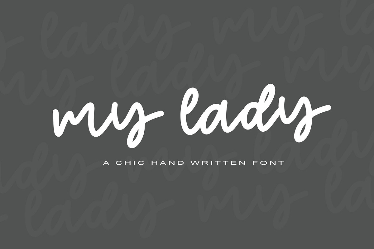 My Lady | Handwritten Font, a Script Font by Artstudio (Photo 1 of 8)