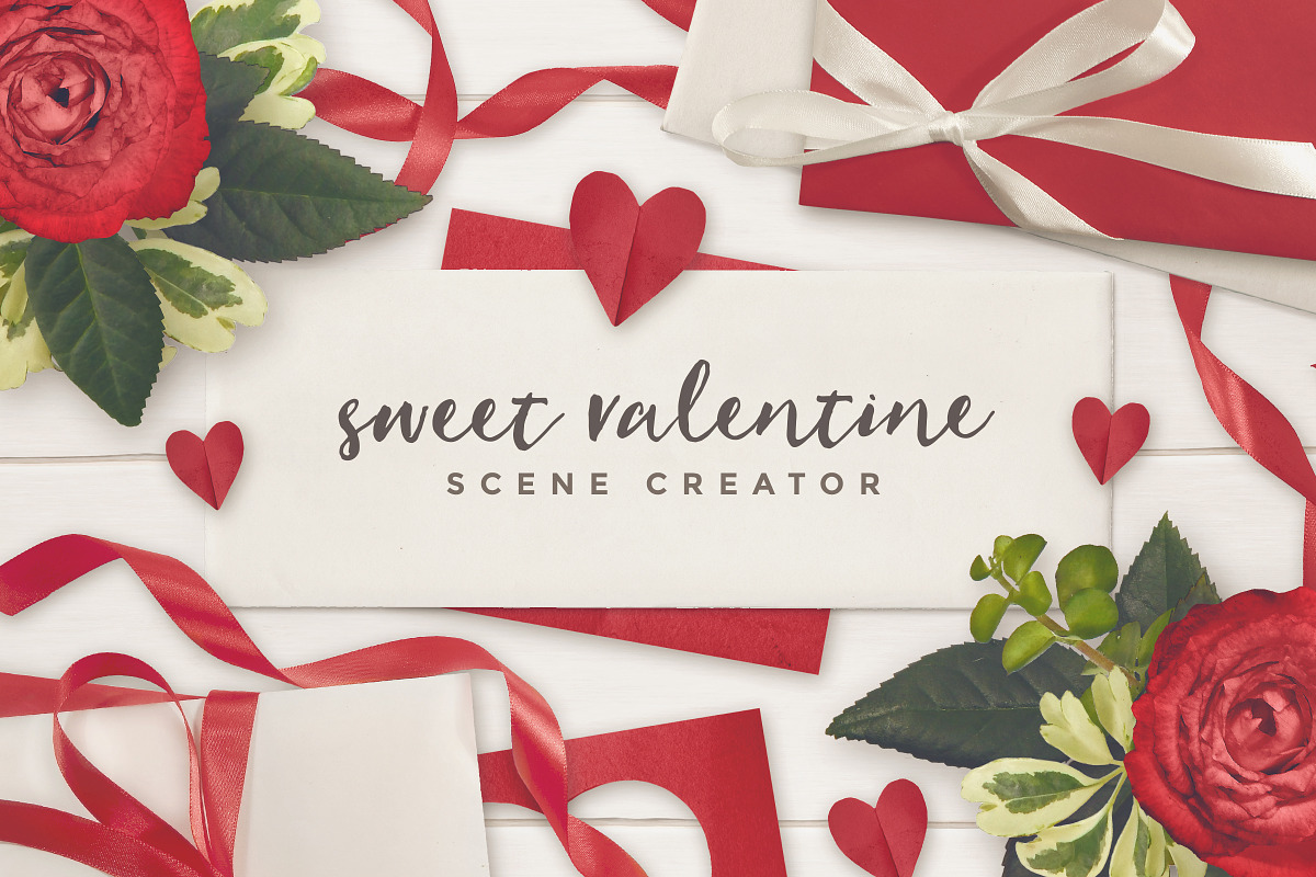 Sweet Valentine | SCENE CREATOR |, a Product Mockup by Pink Coffie (Photo 1 of 5)