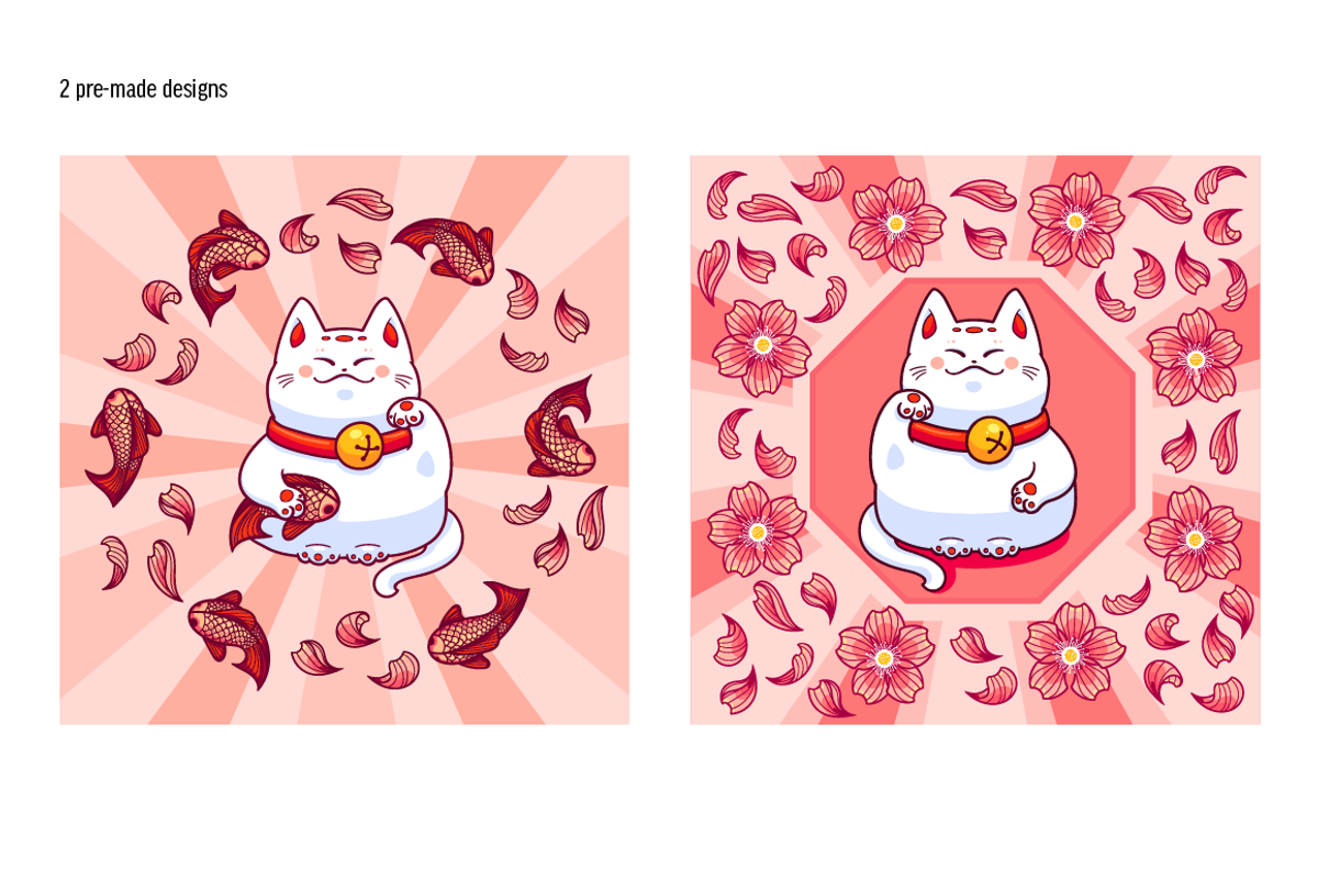Maneki neko set, an Object Graphic by zmeizza (Photo 4 of 10)