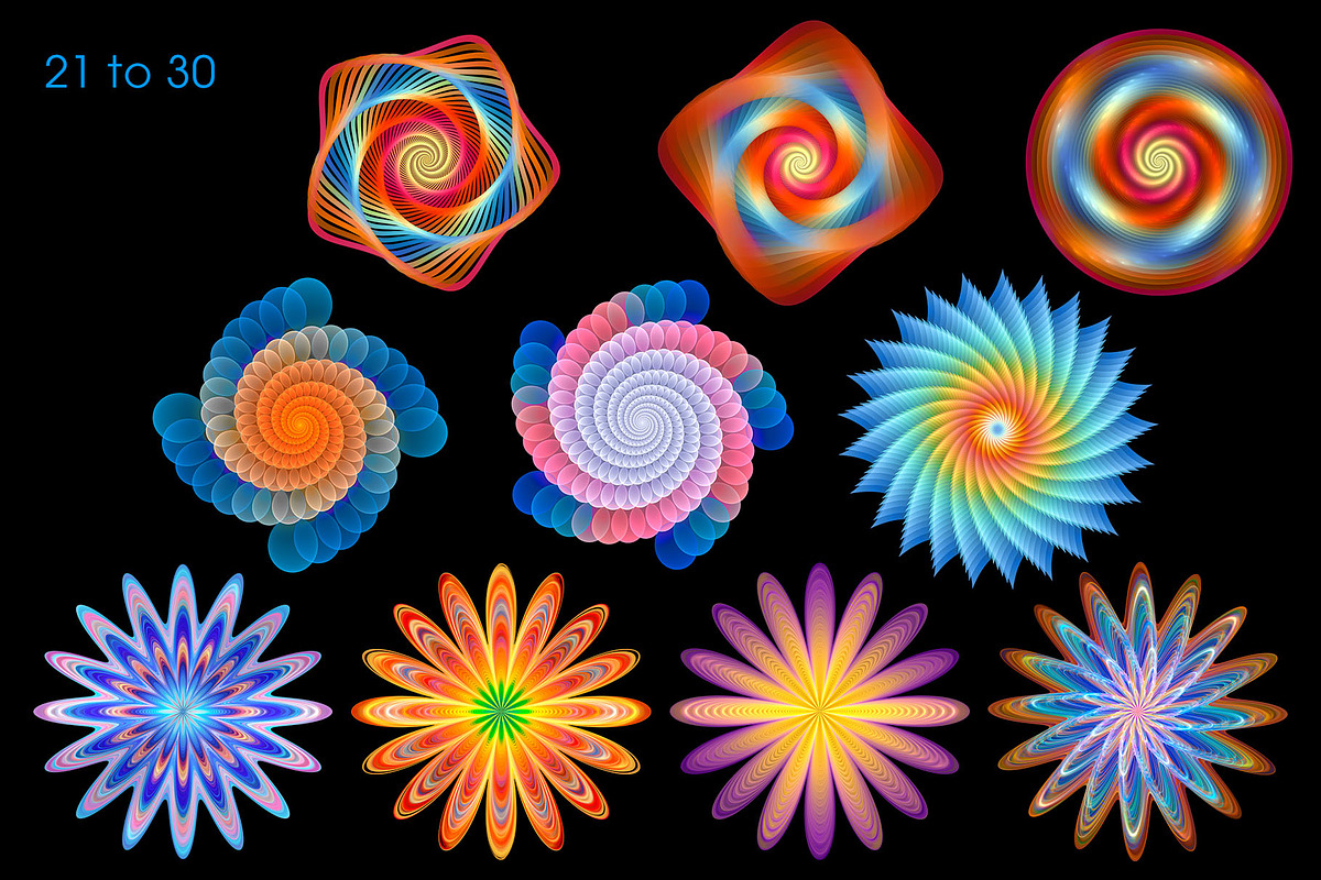 Fantasy Fractals - transparent PNGs, an Object Graphic by synthetick (Photo 5 of 5)