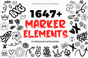 1647+ Premium Marker PNG Elements, an Object Graphic by AN Productions (Thumbnail 1 of 32)