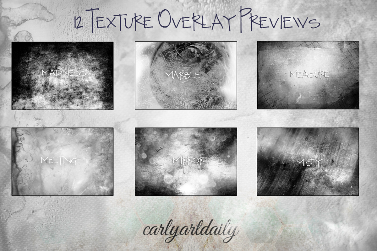 Dark Texture Overlays, a Texture Graphic by CarlyArtDaily