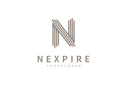 N Letter Logo Template, a Branding & Logo Template by Fatih Güneş (Thumbnail 1 of 5)