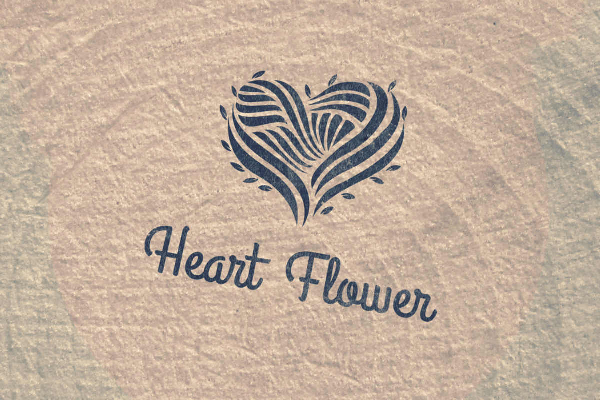Heart Flower Logo Template, a Branding & Logo Template by N_thirteen (Photo 2 of 3)