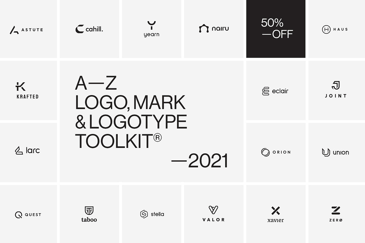A-Z Logo, Mark & Logotype Toolkit, a Branding & Logo Template by Staple. (Photo 1 of 10)