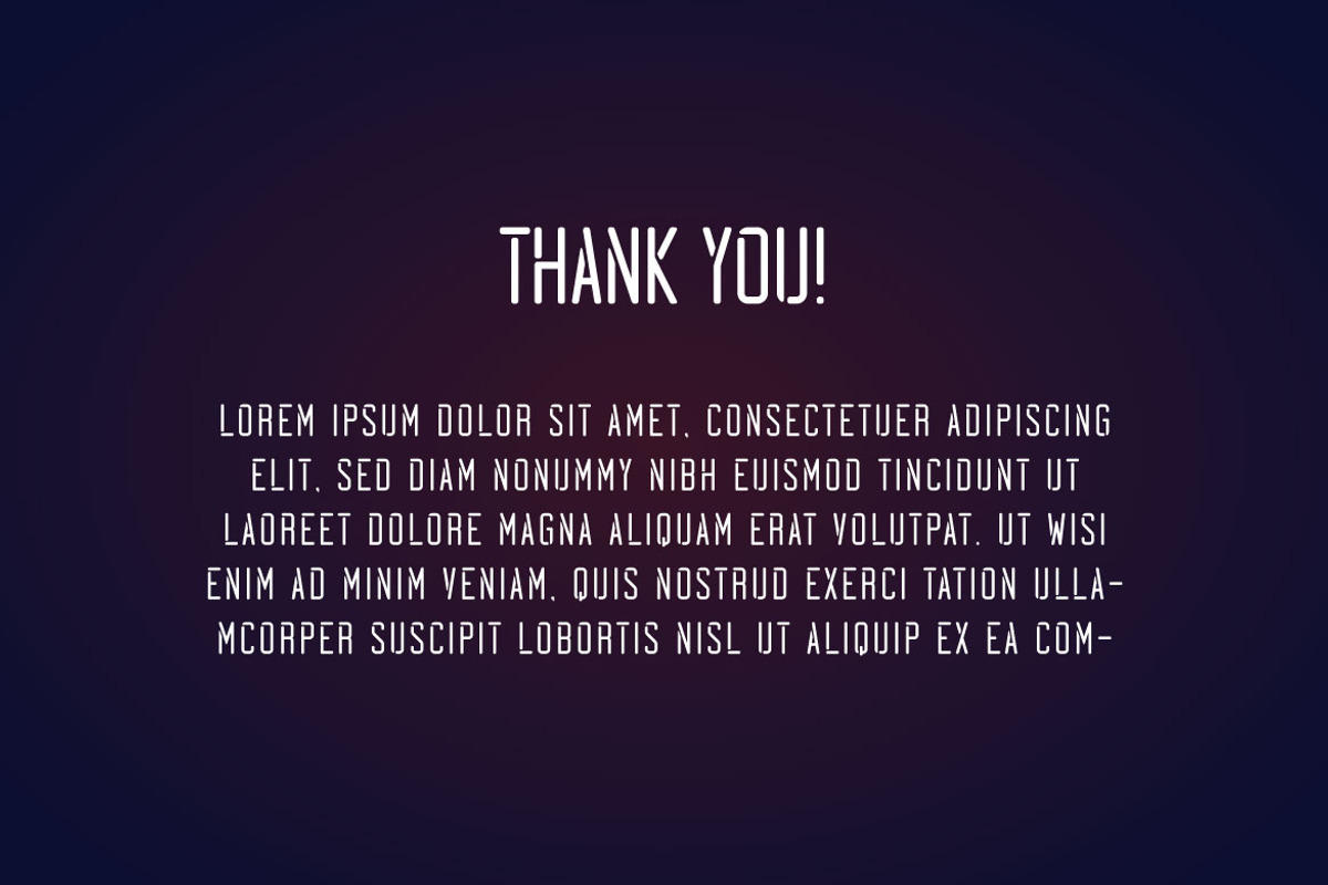 Quarks - Condensed Display Font, a Sans Serif Font by Mightyfire (Photo 3 of 3)