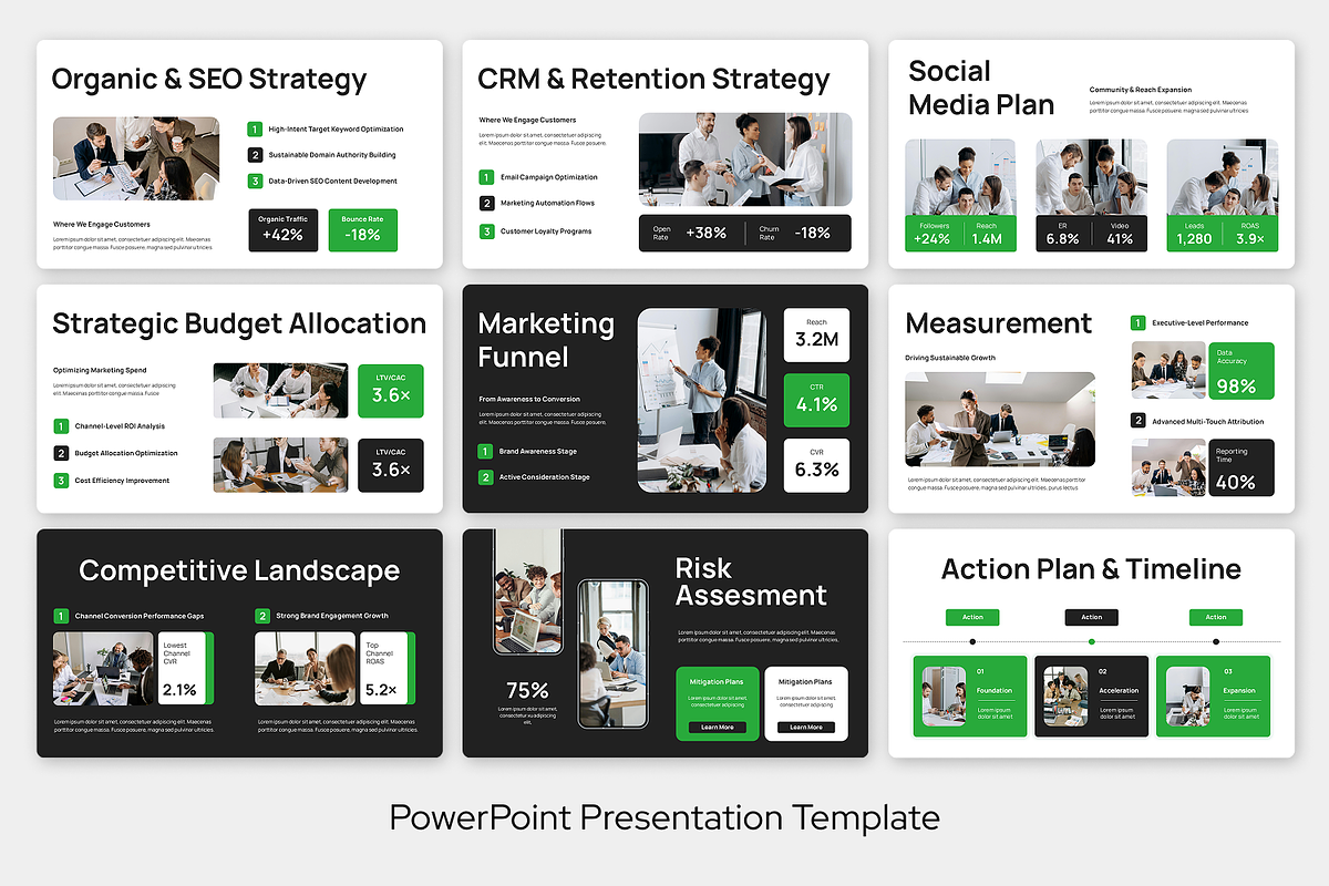 Marketing Strategy Plan Powerpoint, a Presentation Template by Sixtemp (Photo 3 of 3)