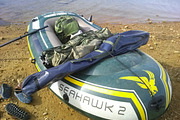 a small inflatable boat for fishing, a Nature Photo by 3D assets for your awesom (Thumbnail 2 of 3)