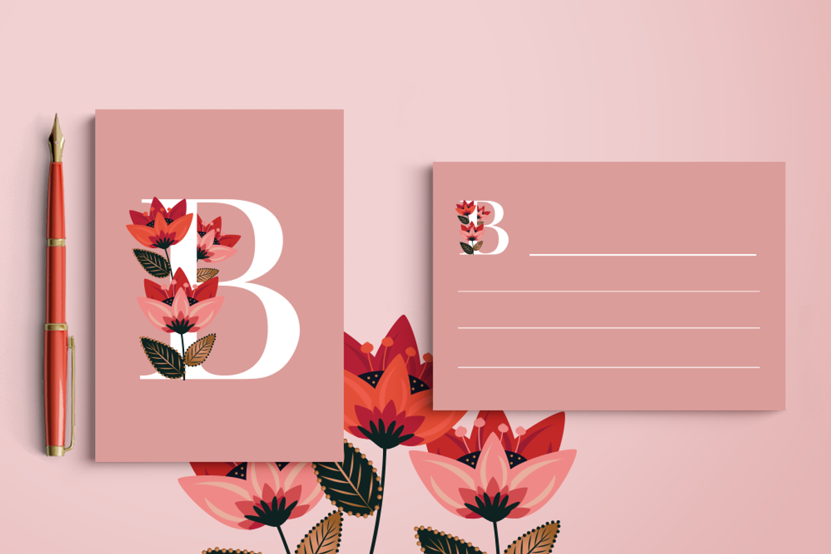 Venice Floral Monograms, a Branding & Logo Template by Werlang Paper (Photo 4 of 8)