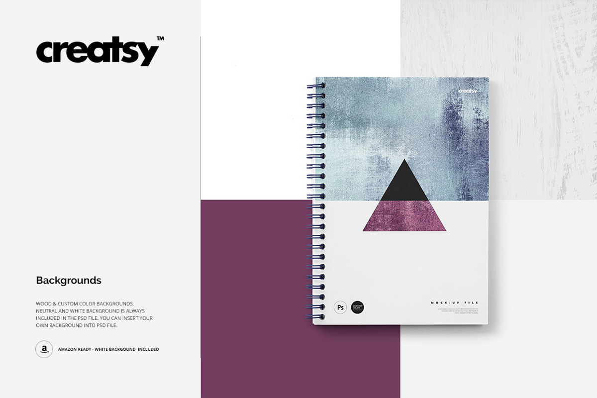 Notebook Mockup Set, a Print Template by creatsy4 (Photo 7 of 9)