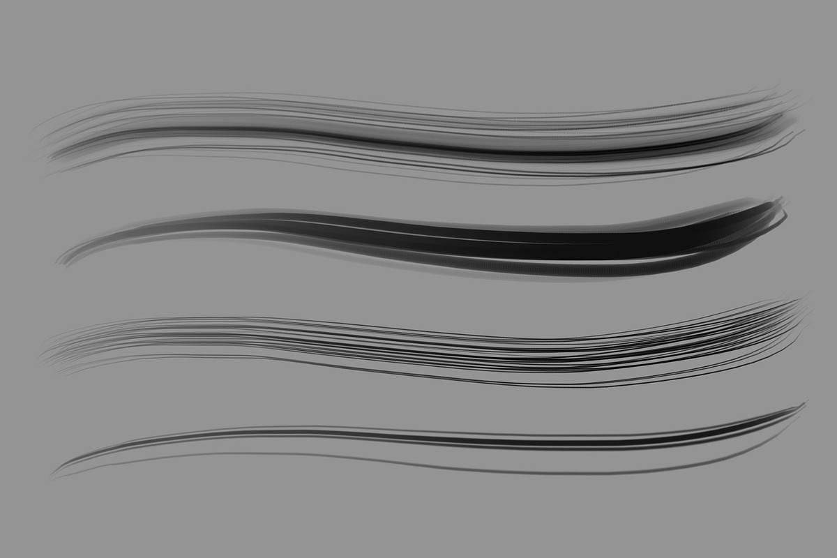 Hair Brush Set, a Brush Add-On by Zsolt Kosa Art (Photo 2 of 7)