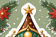 Festive Elf & Tree Sticker Pack, an Illustration by ETARA by Mea Hau (Thumbnail 2 of 6)