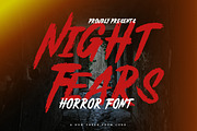 Night Fears - Horror Font, a Font by Dhabee (Thumbnail 1 of 10)