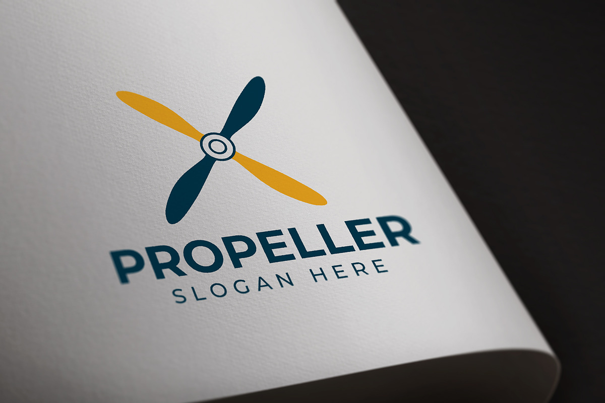 Airplane Propeller Logo, a Branding & Logo Template by HueNestify (Photo 3 of 3)
