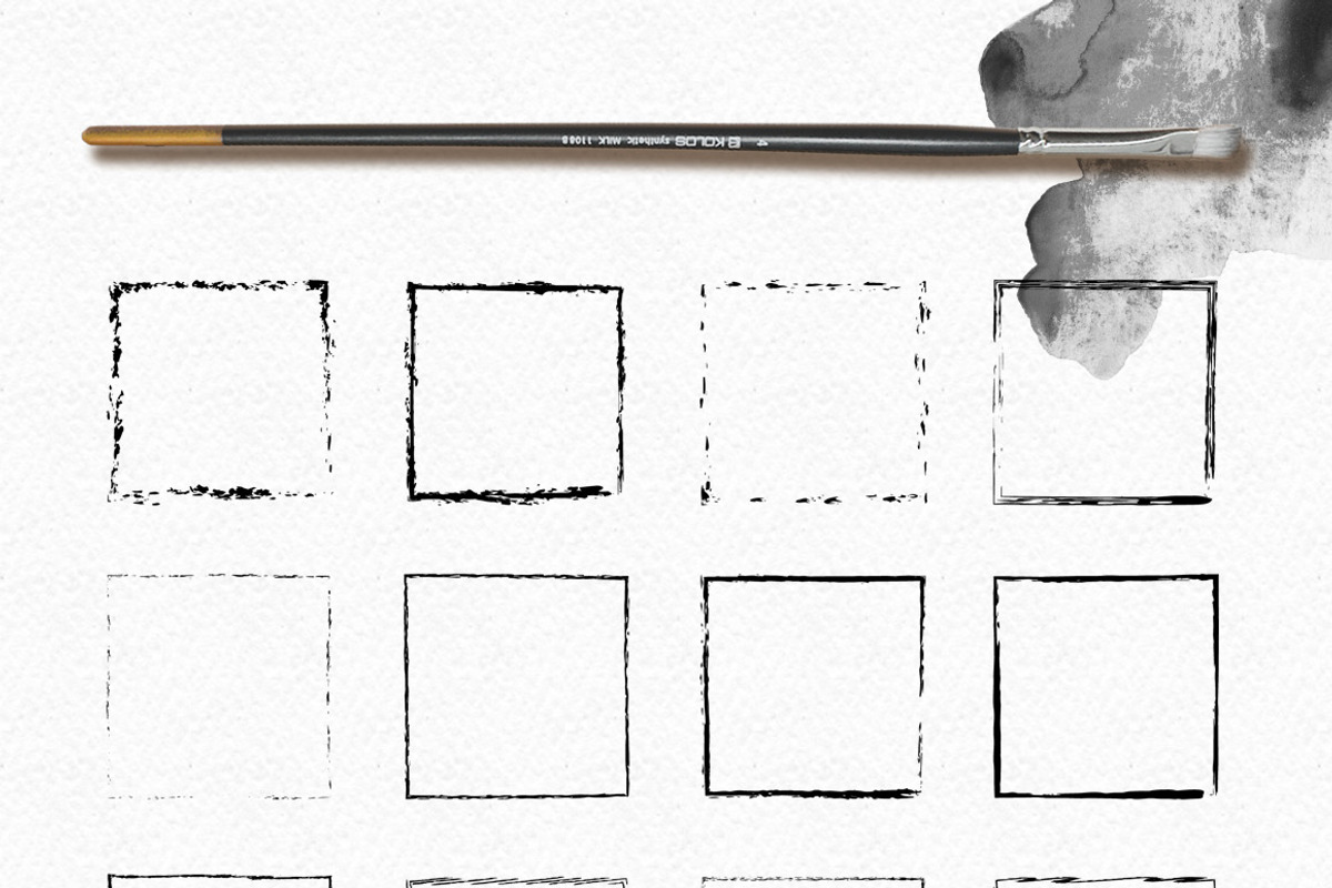 Grunge Brush Shapes, an Object Graphic by Pink Ocean (Photo 4 of 6)