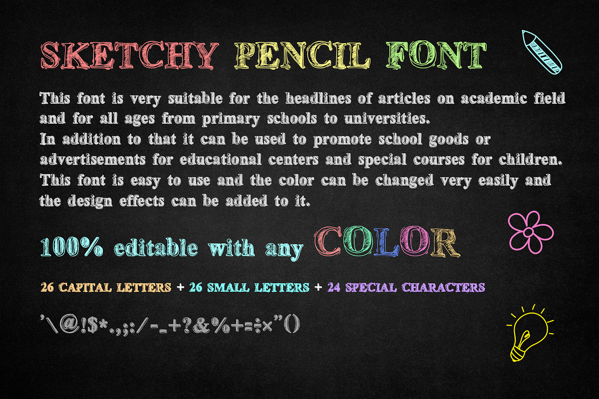 Heavy Sketch Font, a Script Font by OWPictures (Photo 3 of 4)