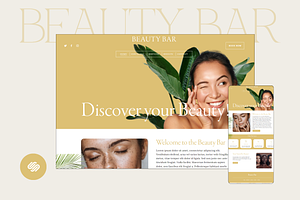 Skincare Squarespace 7.1 Template, a Squarespace Template by Beliveart