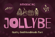 Jollybe - Christmas Quirky Bold, a Handwritten Font by Artisan Themes (Thumbnail 1 of 11)