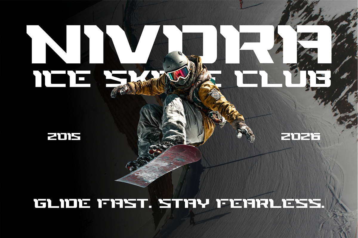 ORIGIN — Sport Display Typeface, a Sans Serif Font by Vroz Studio (Photo 4 of 7)