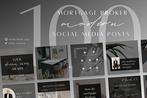 100 Mortgage Broker Posts Black