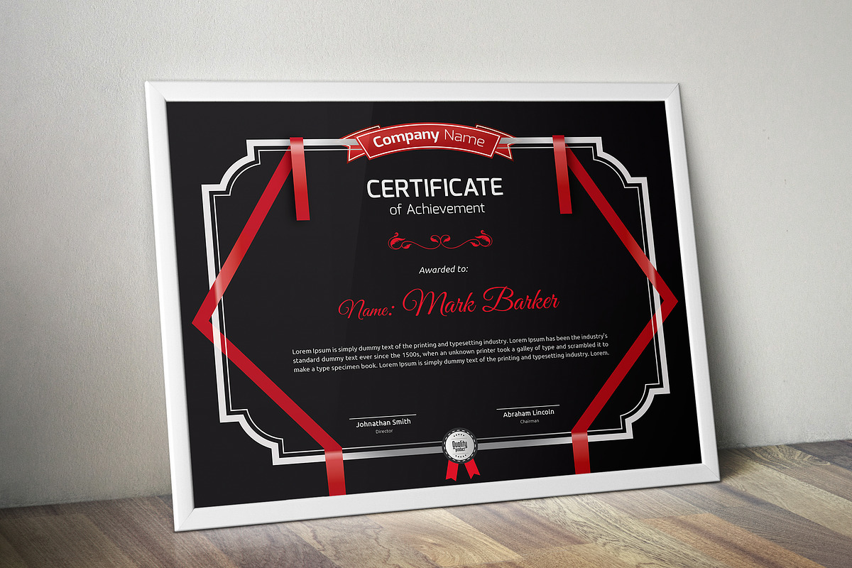 Certificate Word | PSD | AI, a Stationery Template by Curve Design (Photo 3 of 6)