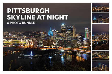 Pittsburgh Skyline At Night Photos