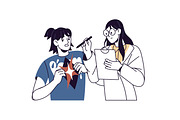 Psychotherapy, psychology concept, a Healthcare Illustration by PaperTrident (Thumbnail 10 of 10)