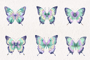 Spring Butterfly Clipart, an Illustration by CreationArt (Thumbnail 3 of 7)