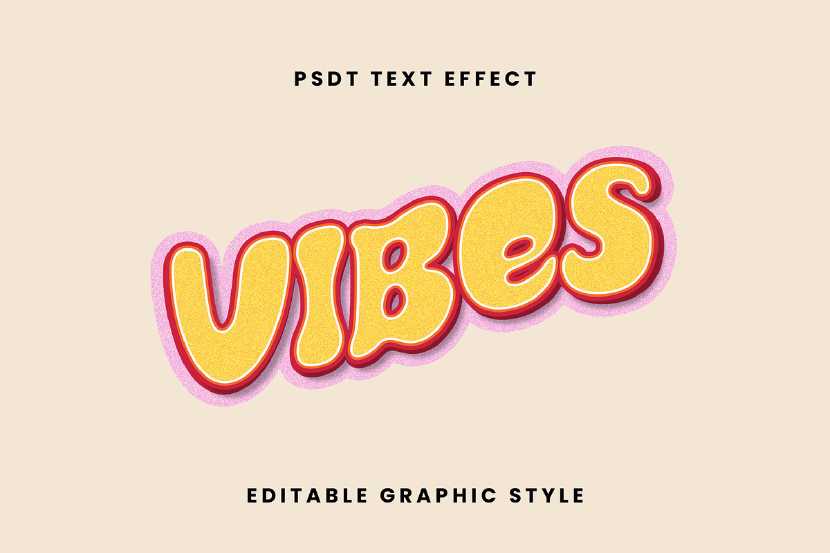 Retro Bubble Text Effect