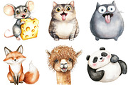 Adorable Crazy Animal Clipart, an Animal Illustration by cherrydesign (Thumbnail 3 of 3)