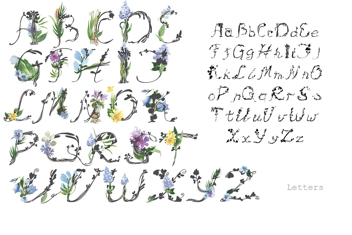 My garden. Watercolor set, an Illustration by Love Watercolor Store (Photo 9 of 13)