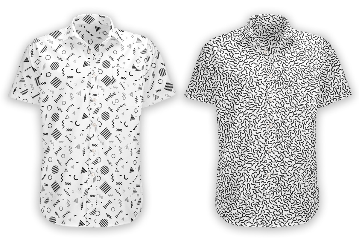 Black & White seamless patterns 90`s, a Pattern Graphic by Vectorchoice (Photo 3 of 7)