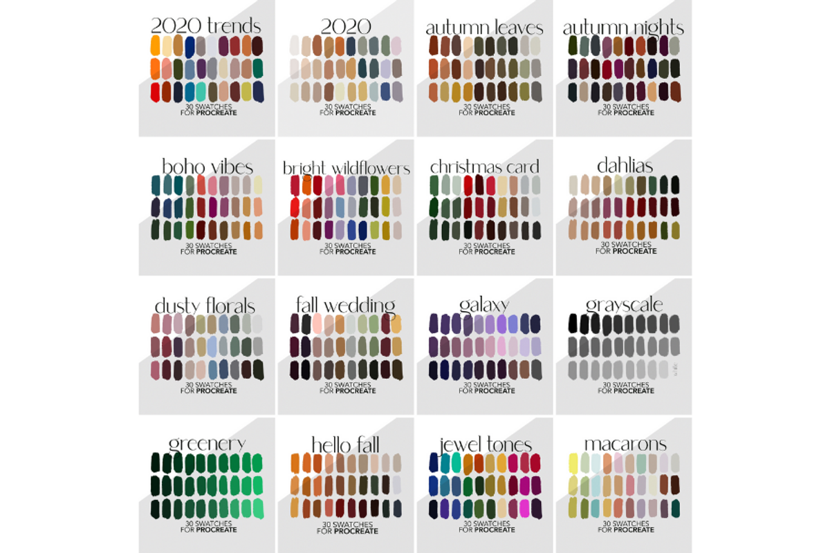 64 Palettes for Procreate and Adobe, a Palette Add-On by AureDesignCo (Photo 5 of 5)