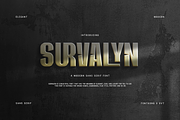 Survalyn - Modern Sans Serif Font, a Sans Serif Font by overlaytemplates (Thumbnail 1 of 5)