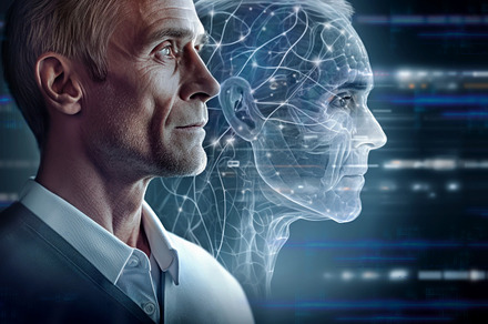 Genomic Data and Medical Inteligence, a Technology Photo by angellodeco