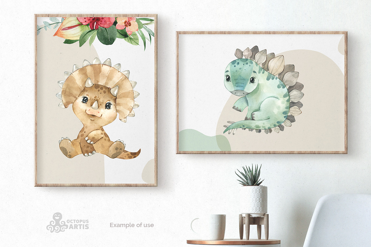 Baby Dinosaurs Collection, an Animal Illustration by OctopusArtis (Photo 8 of 8)