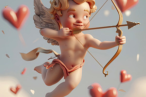 Cherubic Cupid in the Clouds , Gener, a Photo by LOGOCREATIVE