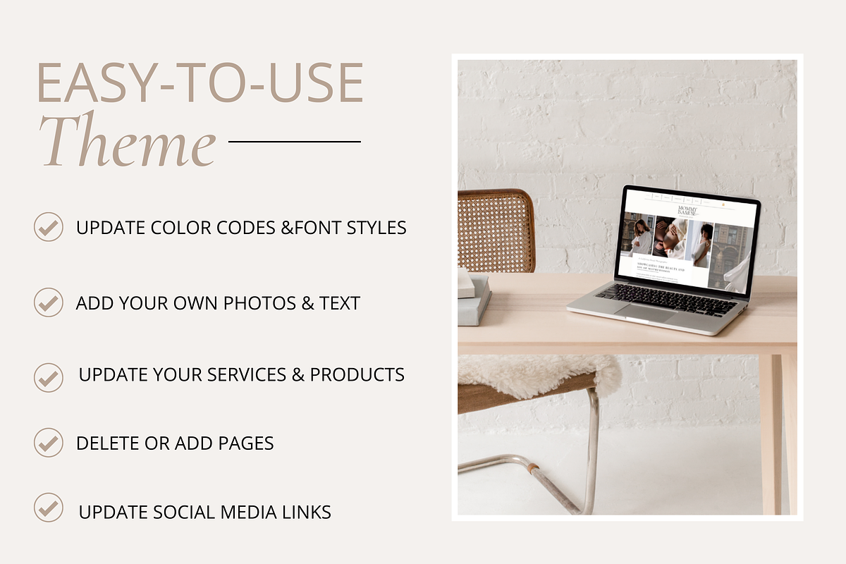 Wix Website Template | Mommy Muse, a Wix Template by Turia Avenue (Photo 3 of 6)