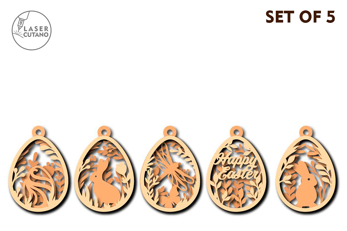 Easter Tags Bundle, Multilayer Files, a Templates & Theme by LaserCutano (Photo 4 of 8)