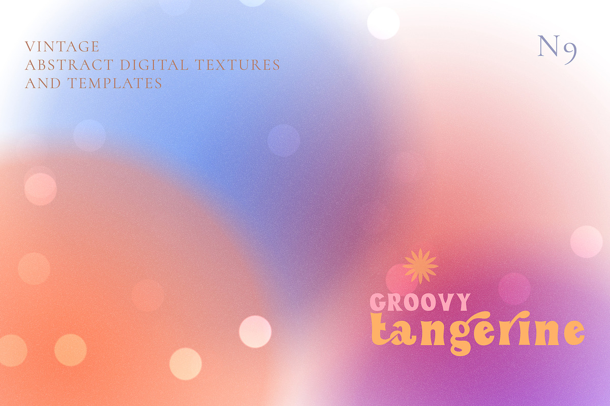 Groovy Tangerine Bokeh Grainy, a Texture Graphic by Vintage Digital Textures (Photo 8 of 19)
