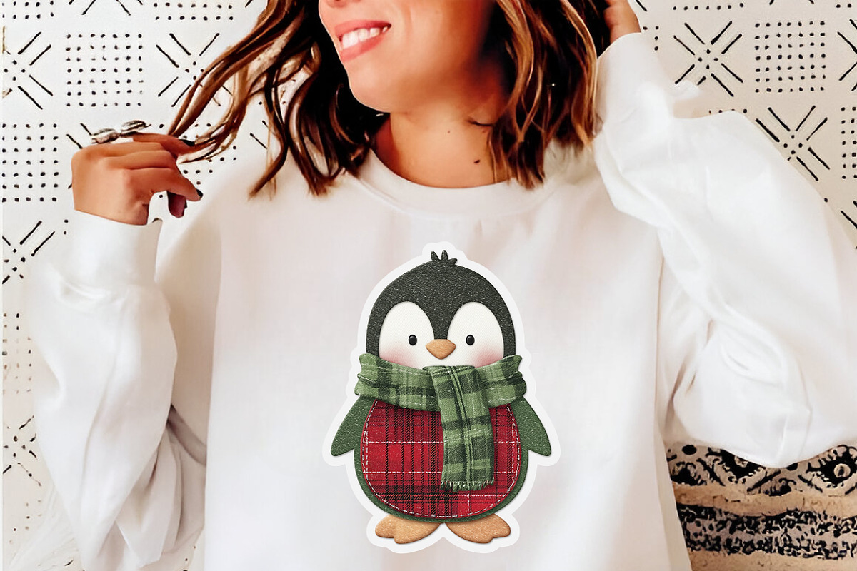 Patchwork Christmas Stickers Bundle, an Illustration by SinaCreation (Photo 5 of 9)