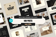 Social Media Branding Coach Posts, a Social Media Template by Moscovita Studio (Thumbnail 1 of 43)
