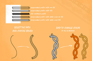 35 Rope Brushes & 6 Patterns